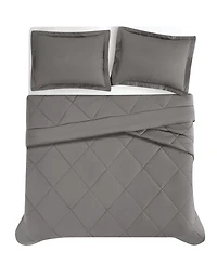 Cannon Oversized Cotton Percale 3-Pc. Comforter Set
