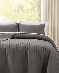 Brooklyn Loom Oversized Cotton Percale 3-Pc. Quilt Set