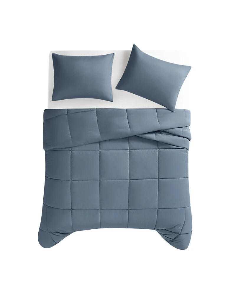 Truly Soft Green Solid 3-Pc. Comforter Set, King