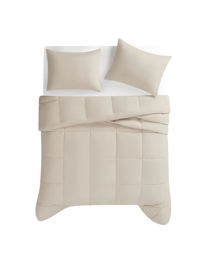 Truly Soft Green Solid 3-Pc. Comforter Set