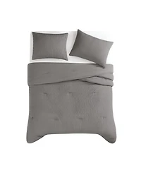 Truly Soft Crinkle Garment Wash Solid -Pc. Comforter Set