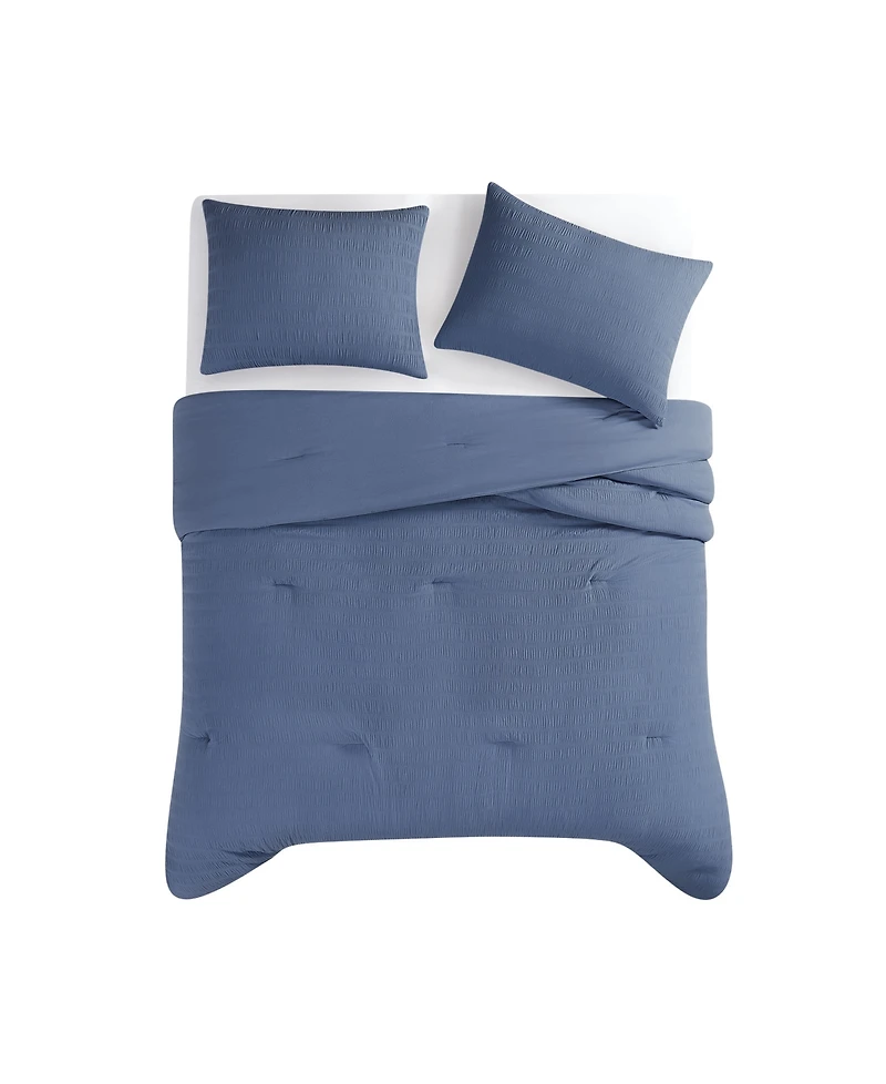 Truly Soft Crinkle Garment Wash Solid -Pc. Comforter Set