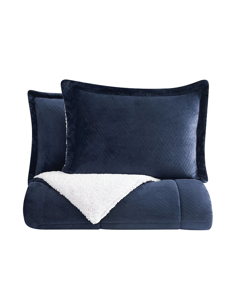 Truly Soft Basket Carved Softness 3-Pc. Comforter Set