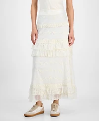 And Now This Women's Lace Tiered Maxi Skirt, Exclusively at Macy's
