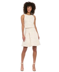 Muse Women's Textured-Rose Sleeveless Top