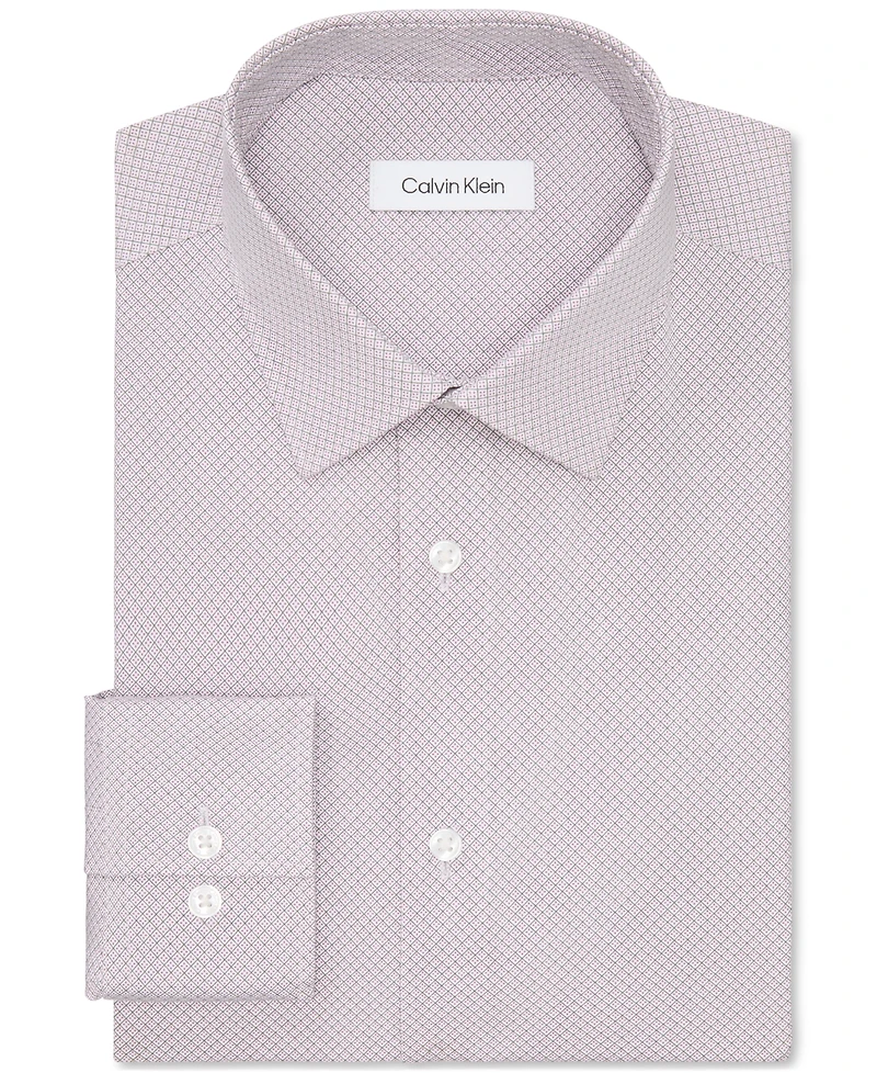 Calvin Klein Refined Cotton Stretch Men's Slim Fit Dress Shirt