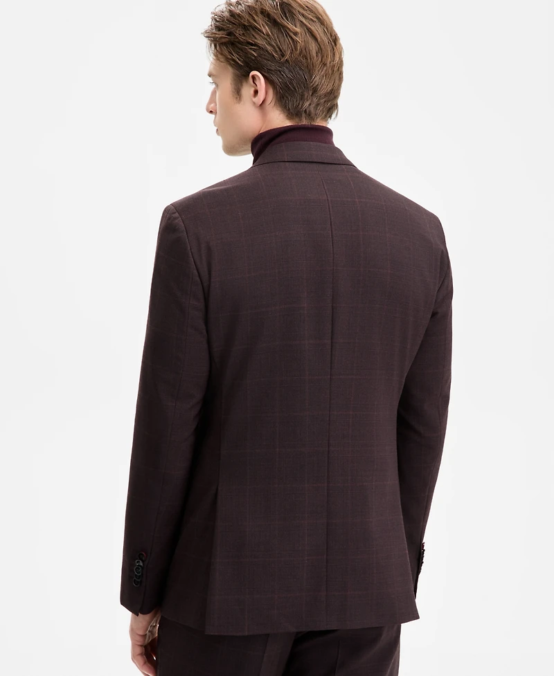 Hugo by Boss Men's Modern-Fit Plaid Suit Jacket