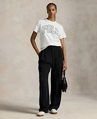 Polo Ralph Lauren Women's Logo Cotton Jersey Crewneck Tee