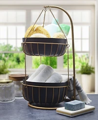 Mikasa Gourmet Basics Aztec 2-Tier Basket