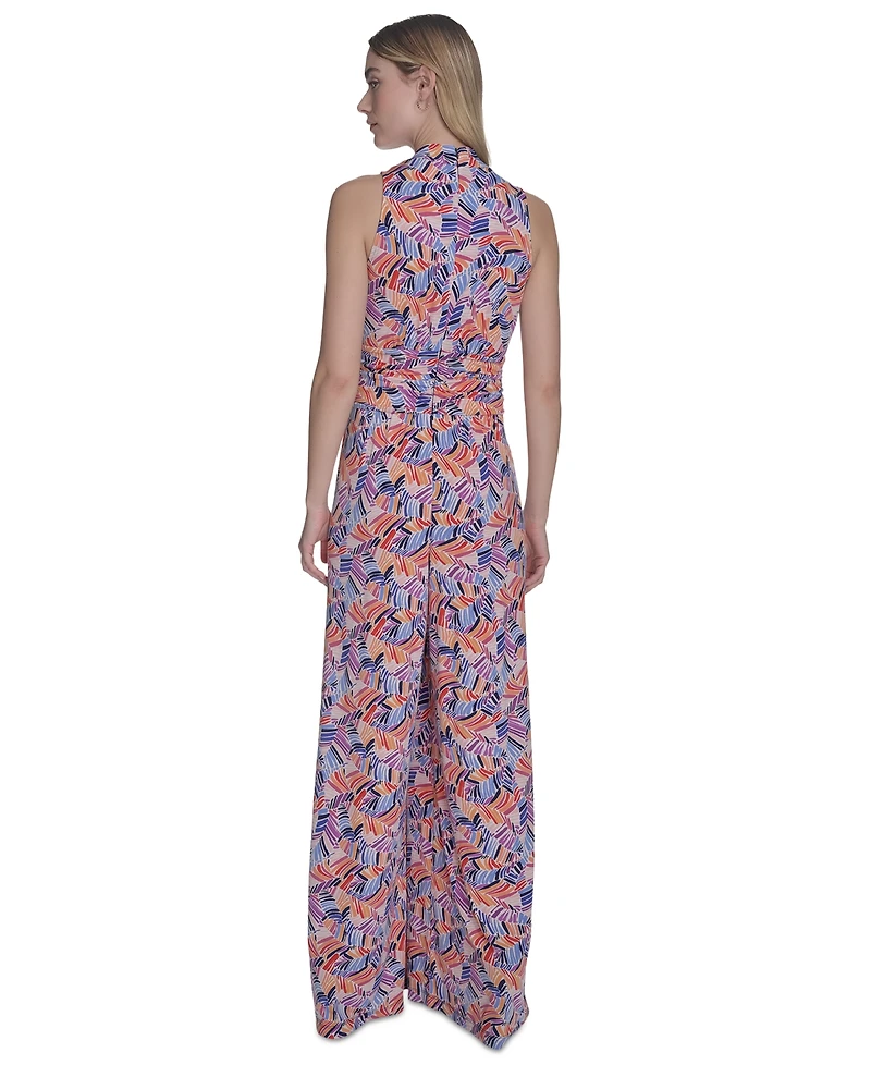 Vince Camuto Women's Printed Halter-Neck Jumpsuit
