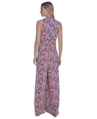 Vince Camuto Women's Printed Halter-Neck Jumpsuit