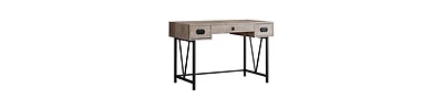 Three-Drawer Computer Desk with Storage for Office or Study – Space-Saving Design