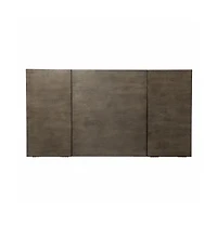 45" Grey and Gold Writing Desk With Two Drawers