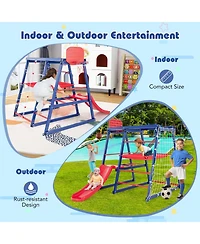 7-In-1 Metal Toddler Climbing Toys for 3-7 Years Old