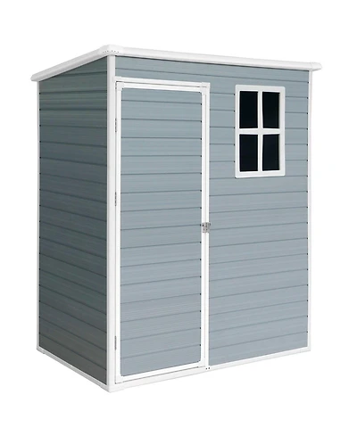 5x3ft Resin Outdoor Storage Shed Kit-Perfect to Store Patio Furniture