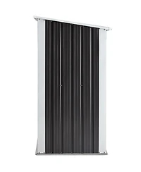 6 ft. W x 3 ft. D Steel Log Storage Shed, Firewood Rack, for Backyard Garden Patio Porch