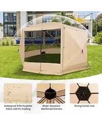 11.5 X 11.5 Ft Pop-up Screen House Tent with Portable Carrying Bag