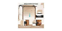 10 x 12 Ft Outdoor Retractable Pergola with Retractable Canopy for Patio