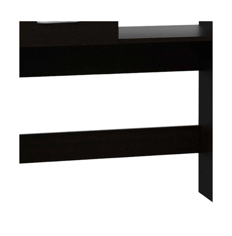 32" Black Computer Desk Desk and Bookshelf Set
