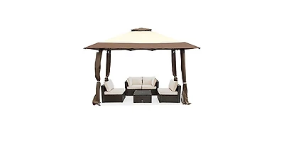 13 x 13 Feet Pop Up Gazebo Tent with Carry Bag for Patio Garden