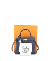 Pre-Owned Hermes Kelly Handbag Togo with Permabrass Hardware