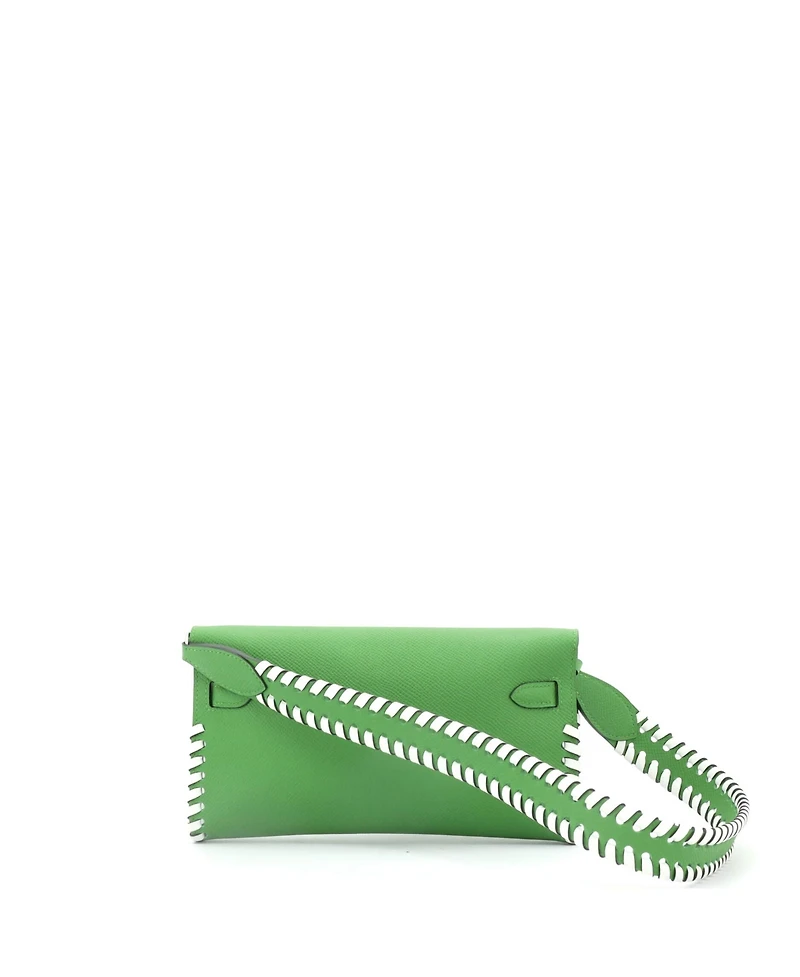 Pre-Owned Hermes Kelly To Go Wallet Tressage Epsom