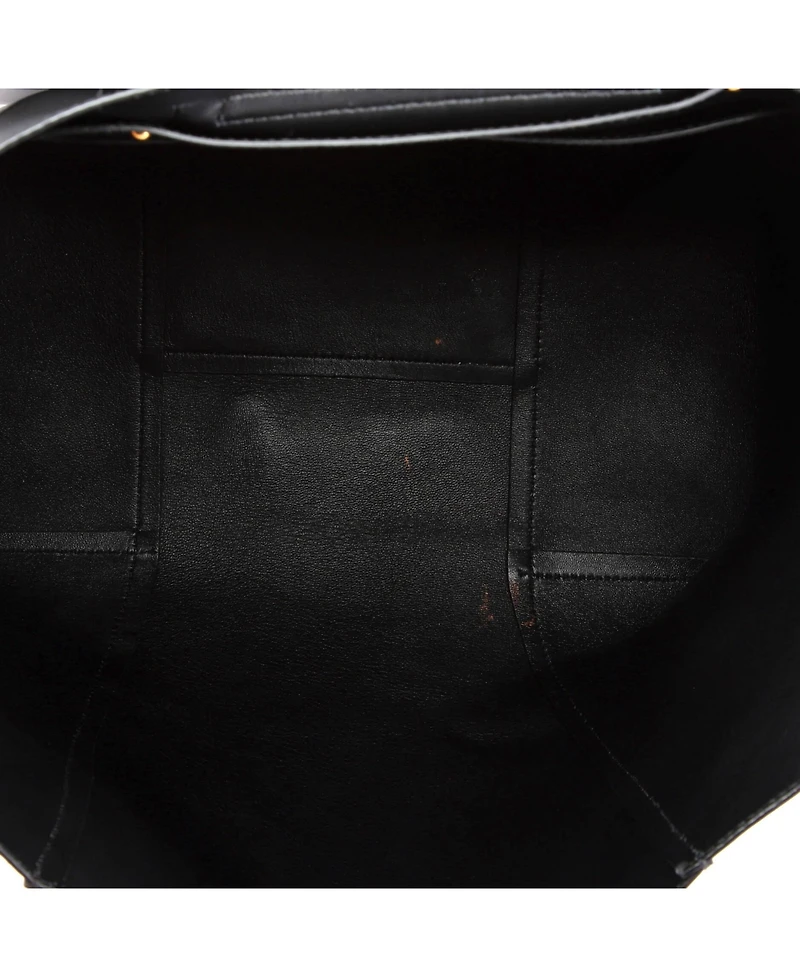 Pre-Owned Versace Medium Virtus Open Shopping Tote Leather