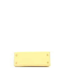 Pre-Owned Hermes Kelly Handbag Yellow Epsom with Gold Hardware