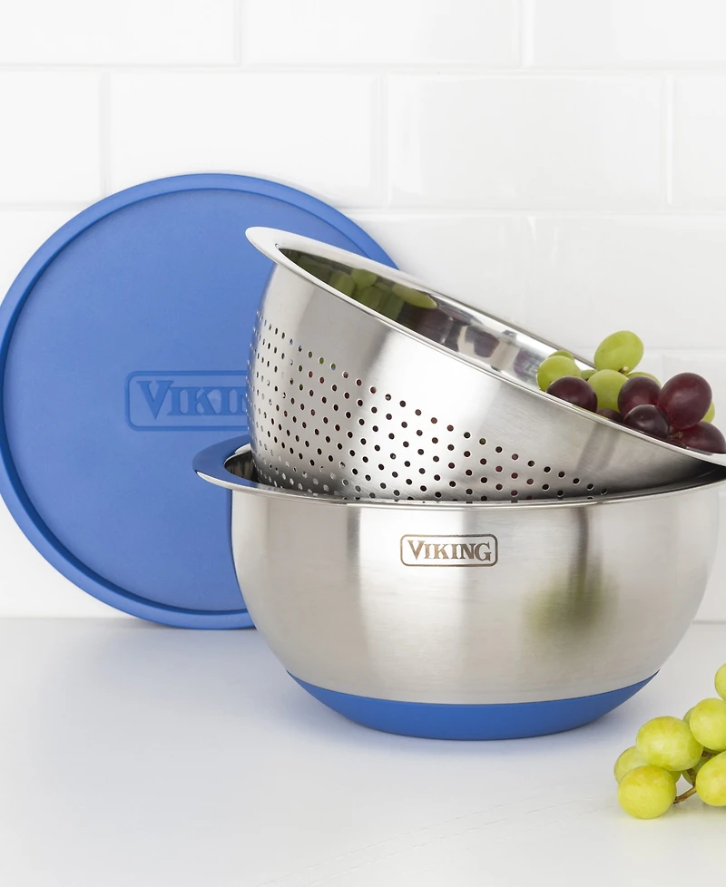 9 Piece Stainless Steel Mixing Bowl Set