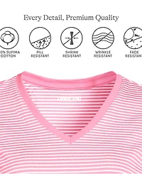 Lands' End Plus Relaxed Supima Cotton V-Neck T-Shirt