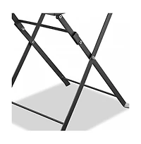 Square End Table with Polished Stainless Steel Frame
