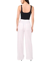 Vince Camuto Women's Linen-Blend Wide-Leg Pants