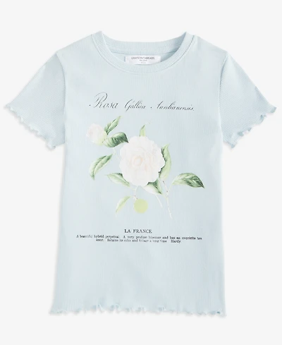 Grayson Threads Kids, The Label Girls 4-8 Floral Short-Sleeve T-Shirt