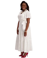 Kasper Flutter-Sleeve Smock-Waist Dress, Regular & Plus