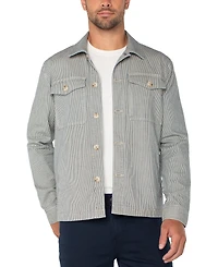 Liverpool Los Angeles Men's Cotton-Blend Patch-Pocket Shirt