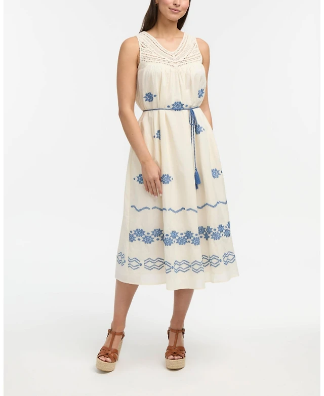embroidered dress macys Say Yes Juniors' Embroidered 3D Floral Dress, Exclusively at Macy's