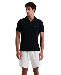Original Penguin Men's Slim Fit Short Sleeve Terry Open Collar Polo Shirt
