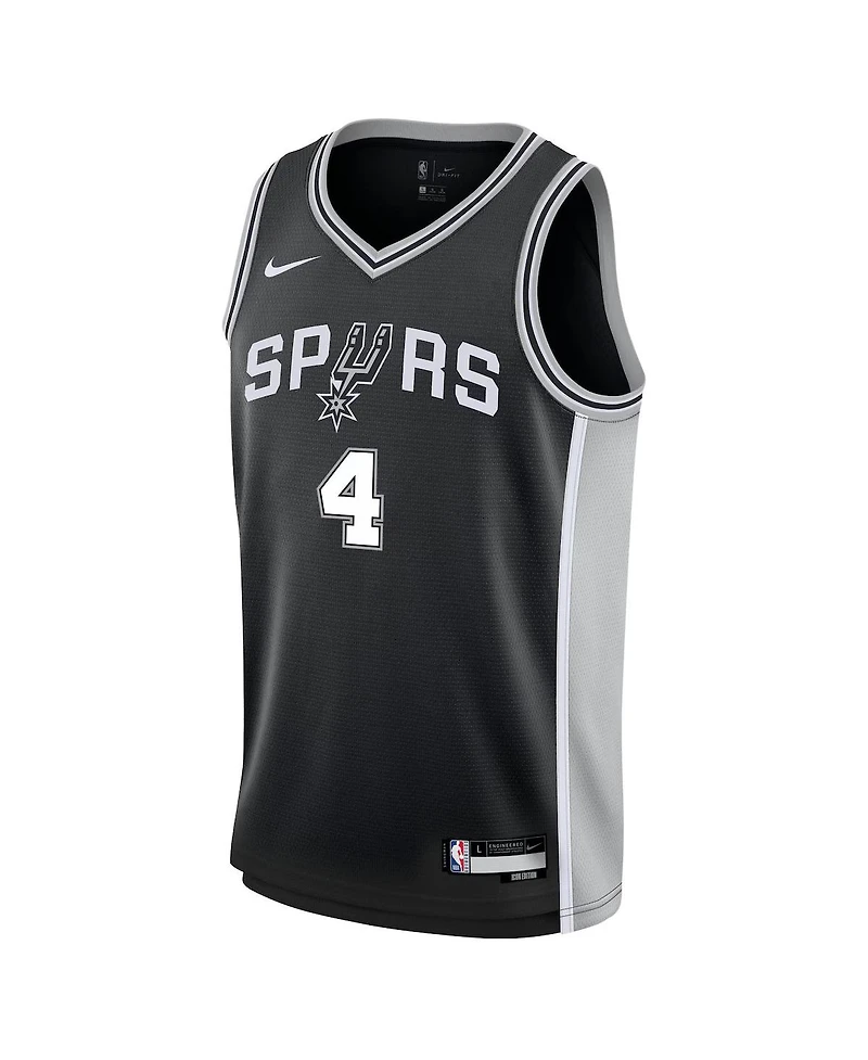 Nike Big Boys and Girls De'Aaron Fox Black San Antonio Spurs Swingman Jersey