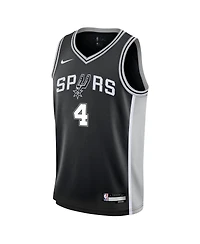 Nike Big Boys and Girls De'Aaron Fox Black San Antonio Spurs Swingman Jersey