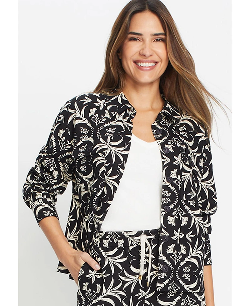 Olsen Women's Ornamental Print Jacket