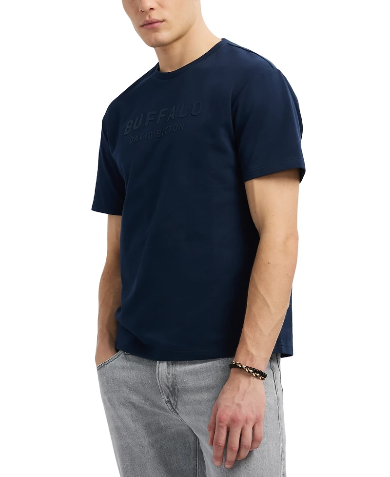 Men's Tomba Short Sleeve Crewneck Raised Logo Graphic T-Shirt
