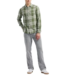 Men's Saroz Long Sleeve Plaid Button-Front Shirt