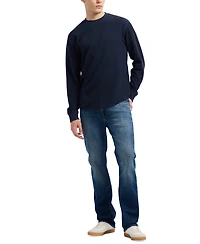 Men's Kaleb Long Sleeve Crewneck Textured T-Shirt