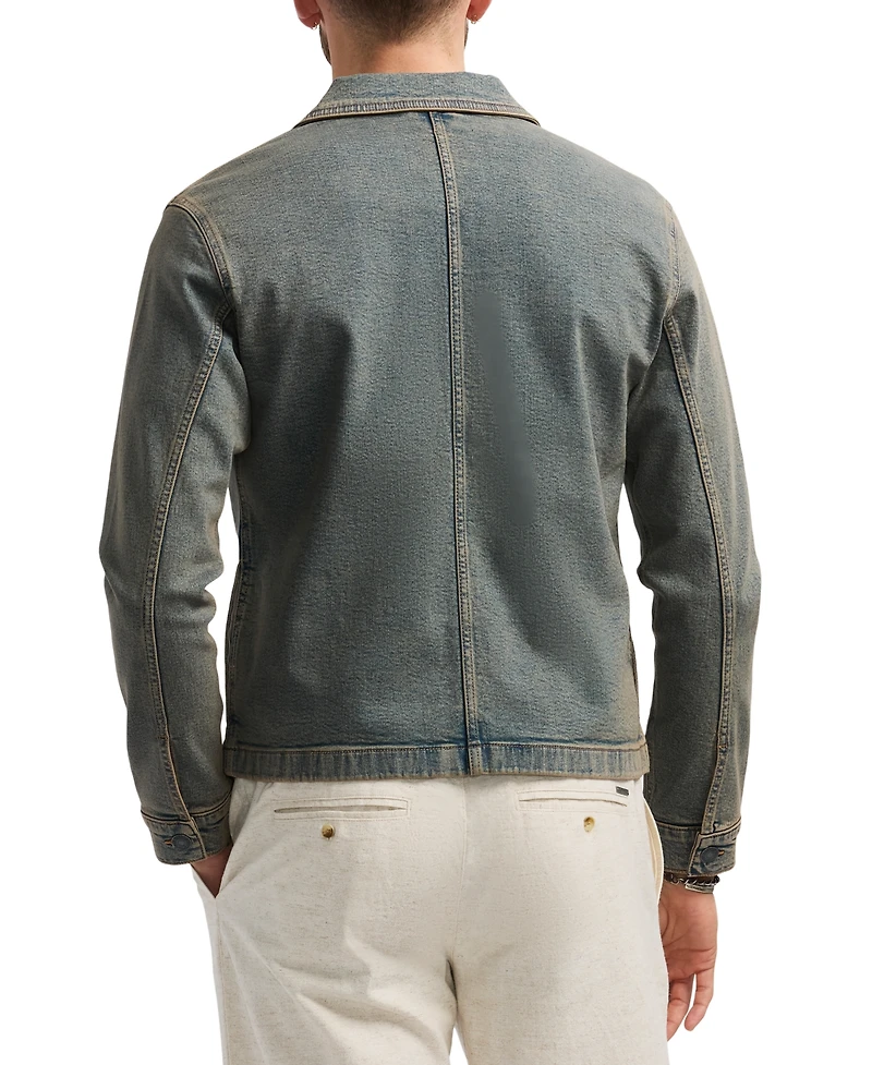Men's Jett Zip-Front Denim Jacket