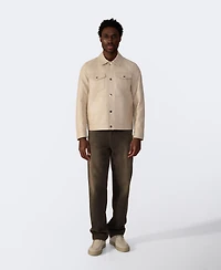 Furniq Uk Men's Leather Trucker Jacket, Created for Macy's