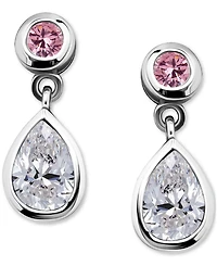Giani Bernini Cubic Zirconia Drop Earrings Sterling Silver (also 18k Gold over Silver), Exclusively at Macy's