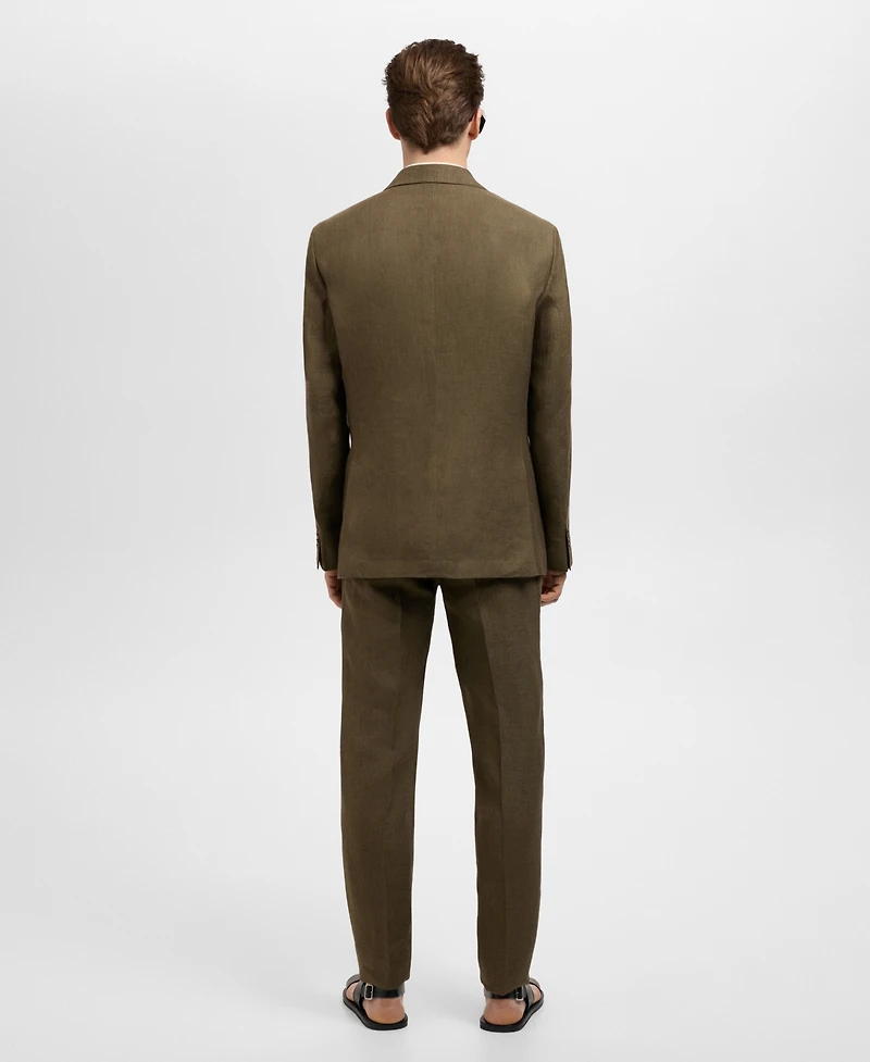 Mango Men's Linen Slim-Fit Amalfi Suit Blazer