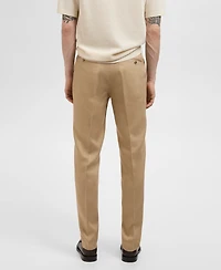 Mango Men's Linen Slim-Fit Suit Pants