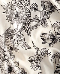 London Times Women's Godet Floral-Print V-Neck A-Line Dress