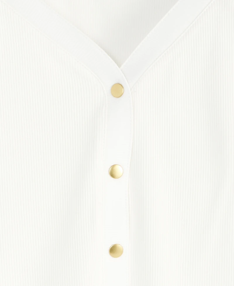 On 34th Women's Snap-Front T-Shirt, Exclusively at Macy's